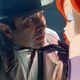 Bob Hoskins and Jessica Rabbit in a scene from the film.
